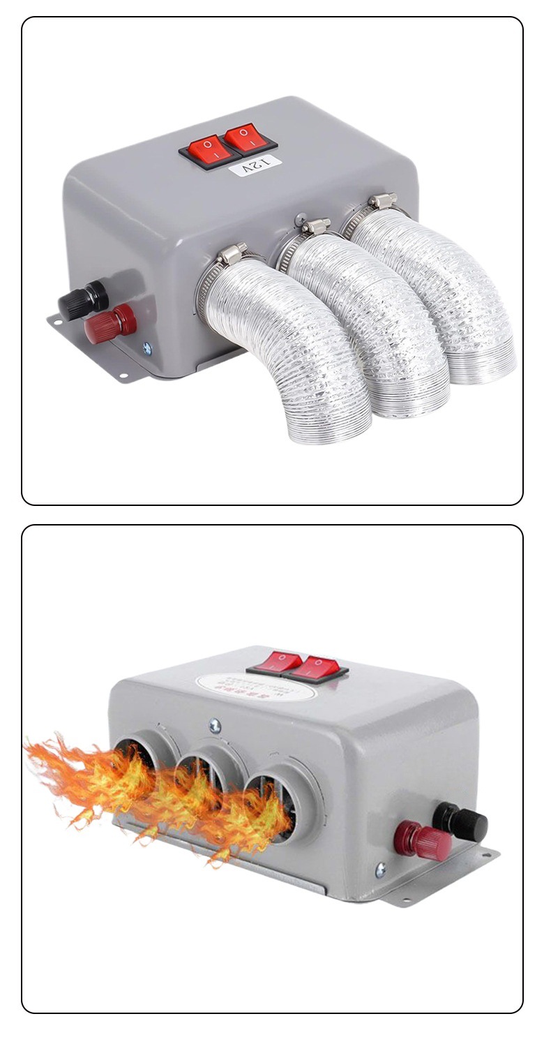 Cross-border car heater 12v24v vehicle heater, high-power rapid heating heater for trucks, defroster