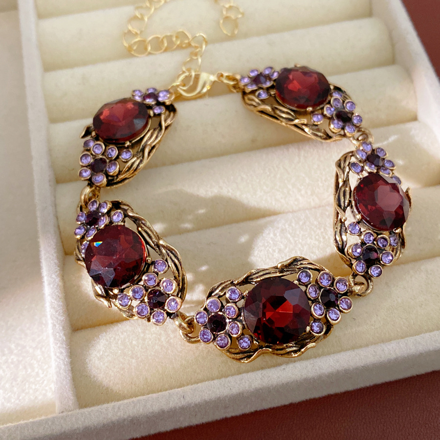Medieval vintage diamantes oval collar retro delicado clavícula de lujo ligero conjunto de joyería de lujo mujer