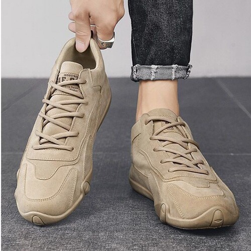 Men's Spring/Autumn Waterproof Durable Work Boots Non-Slip Men's Office Outdoor Leisure Labor Lightweight Deodorant New Model