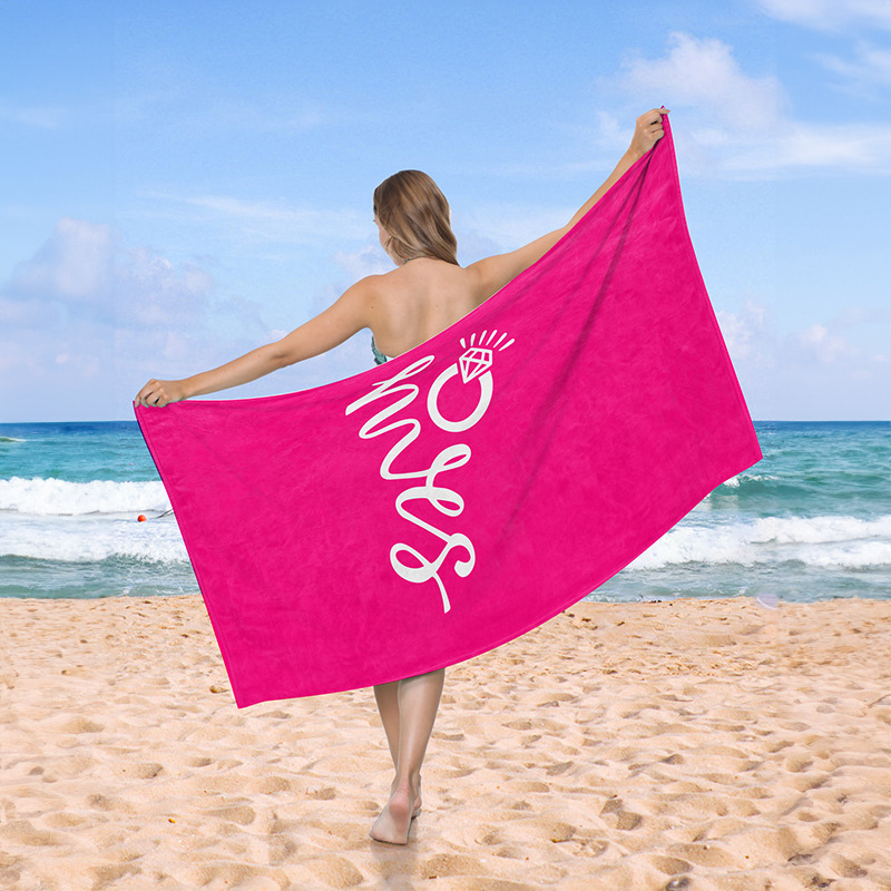 90 * 180 toallas de playa de sudor de playa personalizadas microfibra absorción de agua rápida secado pelo de playa