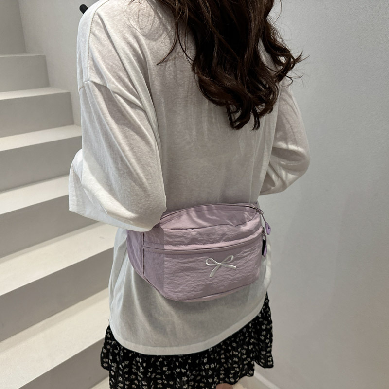 Bolso de pecho 2025ins Bolso de hombro de ocio deportivo de moda Bolso de teléfono móvil Bolso de mensajero de nailon ligero de moda para estudiantes Mujeres