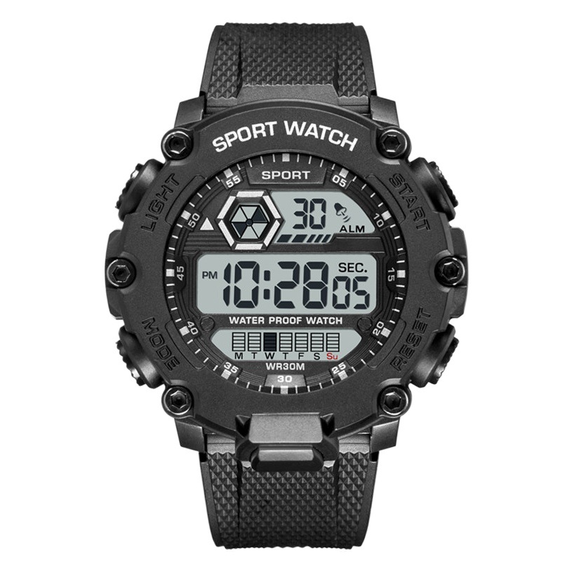 Nuevo estudiante deportes impermeable reloj electrónico moda al aire libre reloj multifunción hombres y mujeres reloj luminoso para niños