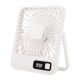 USB desktop digital display fan cross-border convenient mini rechargeable fan student dormitory big wind electric fan
