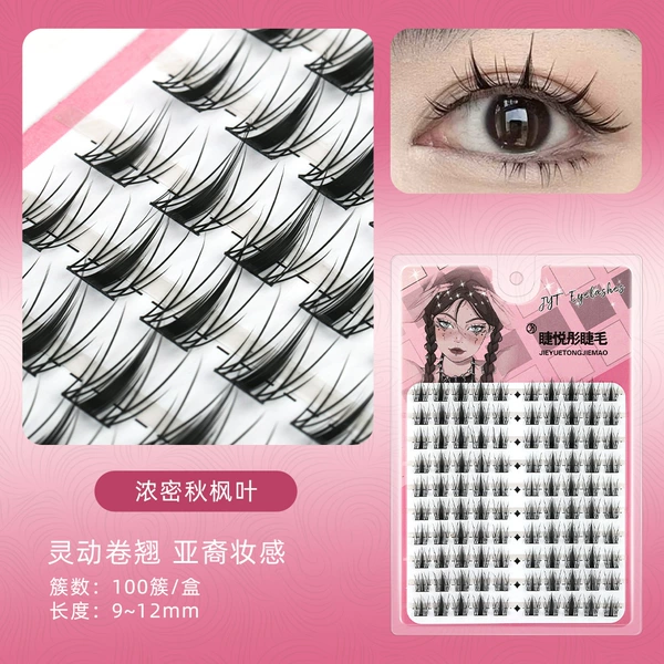 100 clusters of dense hare eyelashes