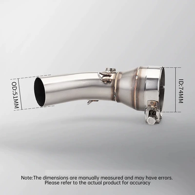 Exhaust pipe 51MM suitable for Kawasaki