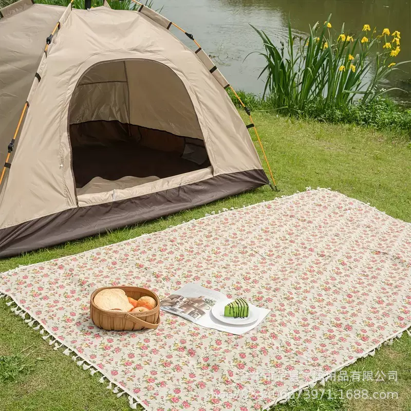 野餐垫户外垫子露营地垫防潮布艺垫防加厚野餐地垫家用便携野餐布