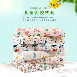 儿童枕套乳胶枕套卡通枕套记忆棉50x30涤棉枕套44x27宝宝小枕头套