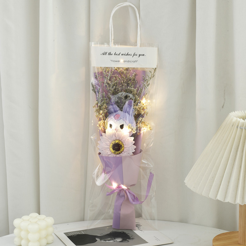 520 Día de San Valentín Nueva muñeca de bolsa Coulomi Ramo de jabón de rosa Regalo para novia masculina y esposa