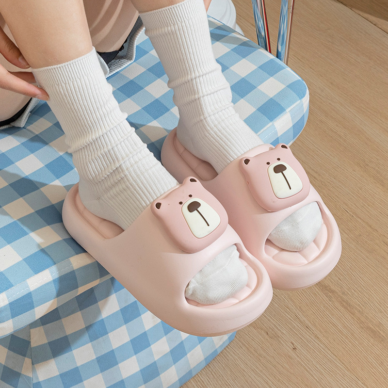 Slippers for Women, Summer Cartoon Cute Couple Indoor Non-Slip Soft Sole Eco-Friendly Eva Men's Slippers Wholesale