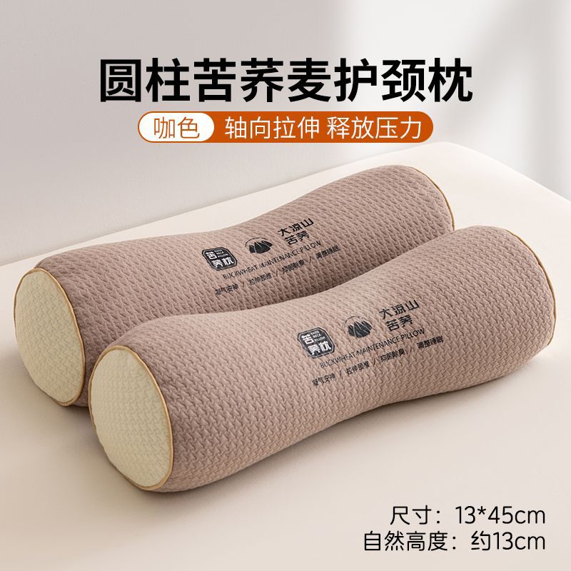 Almohada triangular de la columna cervical para adultos Almohada de caramelo duro de trigo sarraceno para ayudar a la corrección del sueño