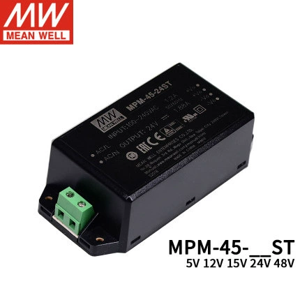 Тайваньский Мингвэй MPM-45-15ST выводит AC-DC винтового типа клеммный медицинский модуль питания