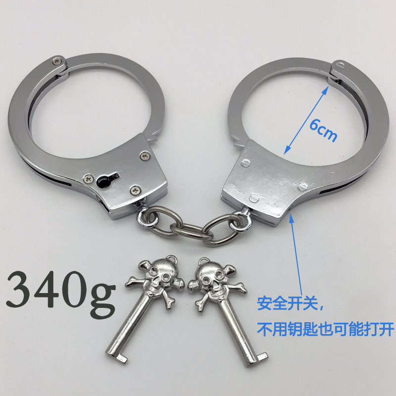 Esposas de juguete espeso esposas de plata esposas de acero inoxidable esposas de acero inoxidable esposas de acero inoxidable esposas