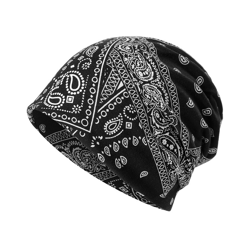 Pullover hat ethnic style European and American style cashew flower toe cap pregnant women's hat pile hat dual-use three-purpose scarf cross-border
