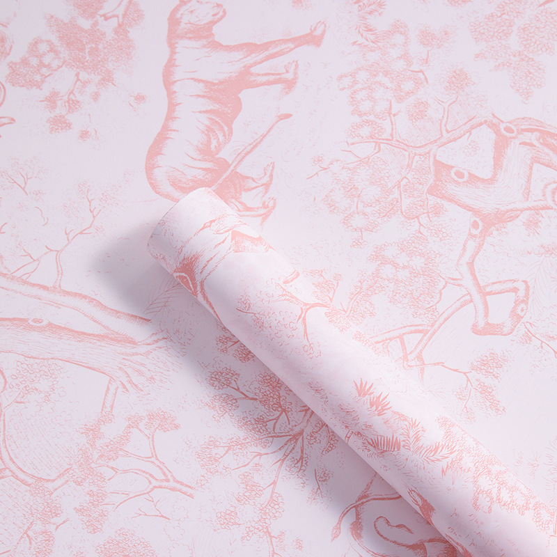 Tarde, té negro, papel de flores, floristería, papel de embalaje de flores, material de embalaje floral, papel de embalaje de ramo de San Valentín al por mayor