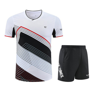 New badminton clothes men's and women's quick-drying table tennis competition clothes children's student tennis training sportswear 22052
