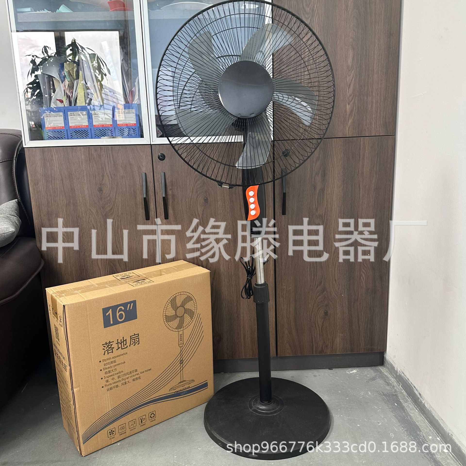 Fabricante Zhongshan precio especial transfronterizo ventilador de 16 pulgadas silencioso ventilador de piso vertical ventilador al por mayor 110V220V hacer