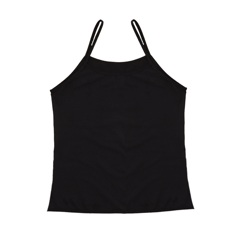 작은 Camisole 여름 섹시 코튼 라운드 넥 Bottoming 외부 착용 내부 슬리밍 올 매치 블랙 화이트 카미솔 탑