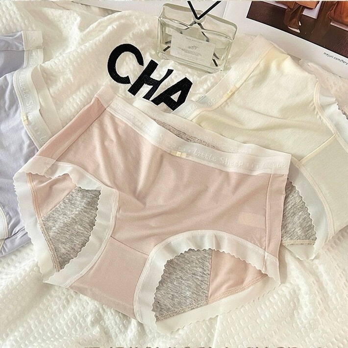 Three-layer Leak-proof Modal Women's Menstrual Panties Soft Skin-friendly Breathable Hip Bag Women's Menstrual Panties