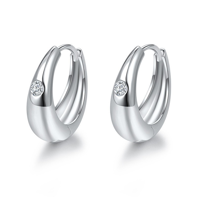 925 실버 지르콘 화이트 골드 도금