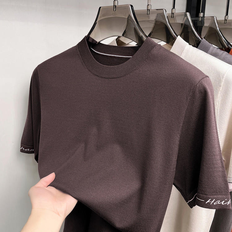 Thirty Autumn High-End Business Men's 2026 New Spring/Summer Casual Round Neck Top High-End Short Sleeve T-Shirt for Men Thirty Autumn High-End Business Men's 2026 New Spring/Summer Casual Round Neck Top High-End Short Sleeve T-Shirt for Men