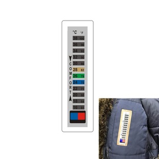 Spot Lcd Temperature-Sensitive Digital Display Temperature Label down Jacket Trademark Clothing Accessories Color-Changing Digital Thermometer