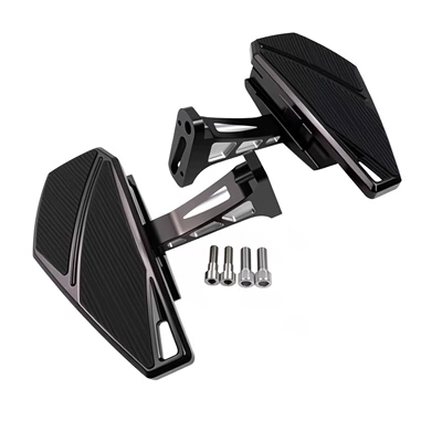 Motorcycle pedals Glide 121Cvo St Road - black-rear-pedals