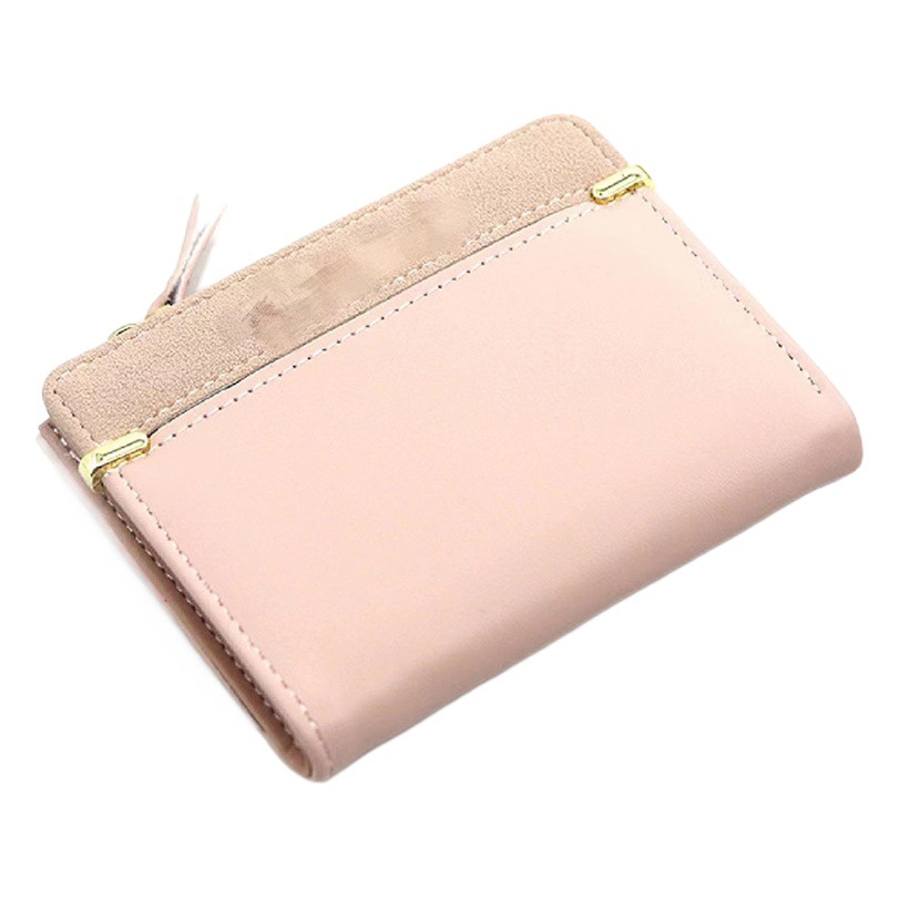 Nueva Cartera de cremallera de las mujeres corto simple moda generoso cambio certificado cartera suministro directo de fábrica en stock al por mayor