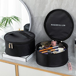 圆筒手提大容量化妆包一个起批 皇冠发箍头饰折叠风扇防震收纳包