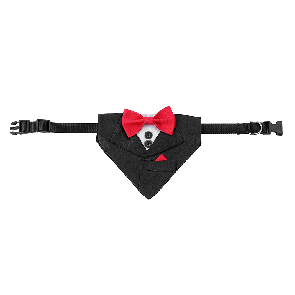 TANPOPO transfronterizo nuevo traje de mascota toalla triangular fiesta de bodas mascota decoración bufandas perros perros collares