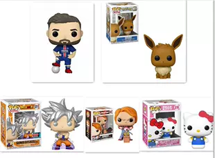 Фигурка в стиле POP: футболист, Eevee, Goku, Hello Kitty, Chucky — коллекционный орнамент