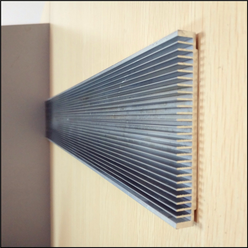 宽大截面散热器铝型材 梳子散热器铝合金制模挤压CNC表面处理