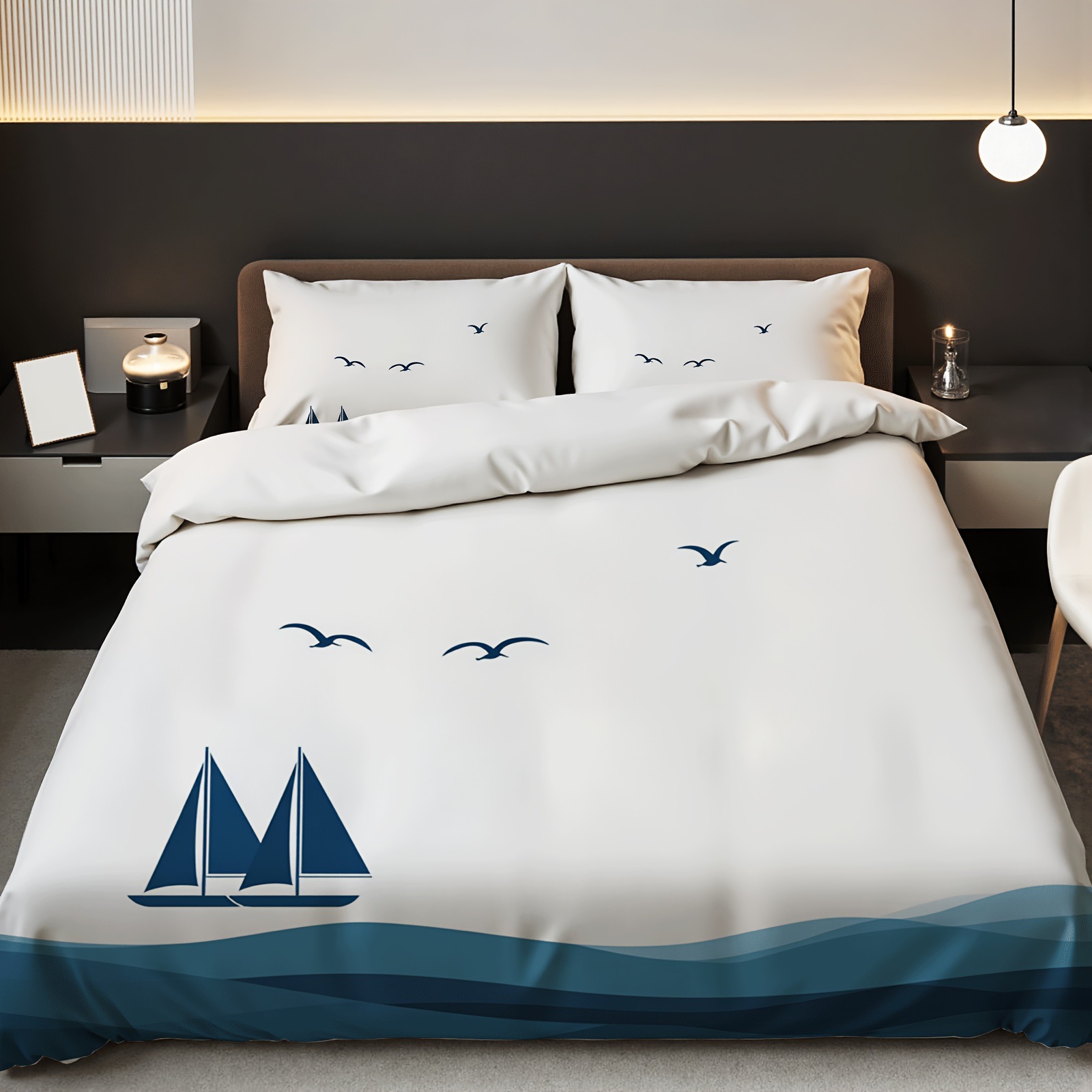 Texteles caseros abrasivos impresión digital piel-profiliable edredón kit de barco flácida mano fábrica de fuente TEMU / JIT Nordic