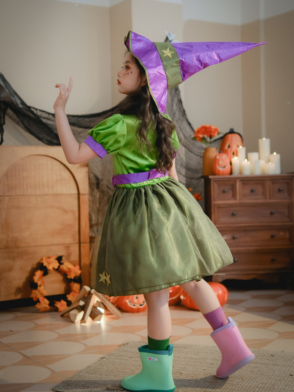 ハロウィン子供服 女の子 ティンカーベル プリンセスコスプレ ワンダフルフェアリー グリーンエルフ 子供ドレス|undefined