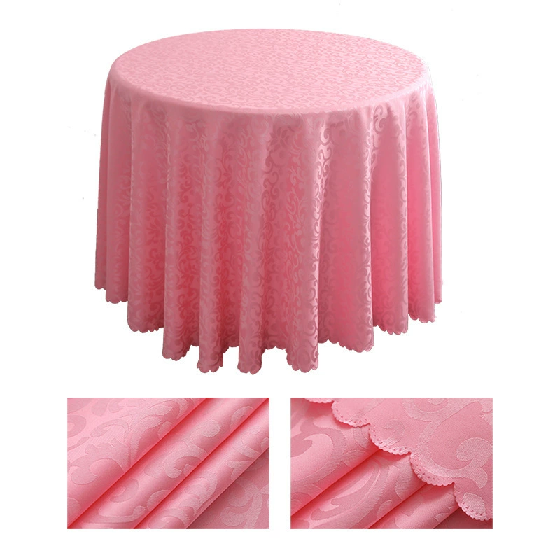 Foreign trade European -style wear -resistant high -temperature table cloth hotel anti -slip wedding banquet house cloth tither round tablecloth