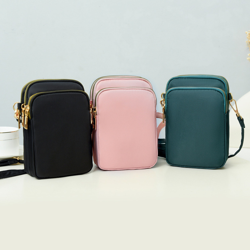 Cross-Border Mobile Phone Bag Women's Cross-Body 2025 New Korean Style Mobile Phone Bag Mini Small Bag Vertical Style Versatile Trendy Coin Purse