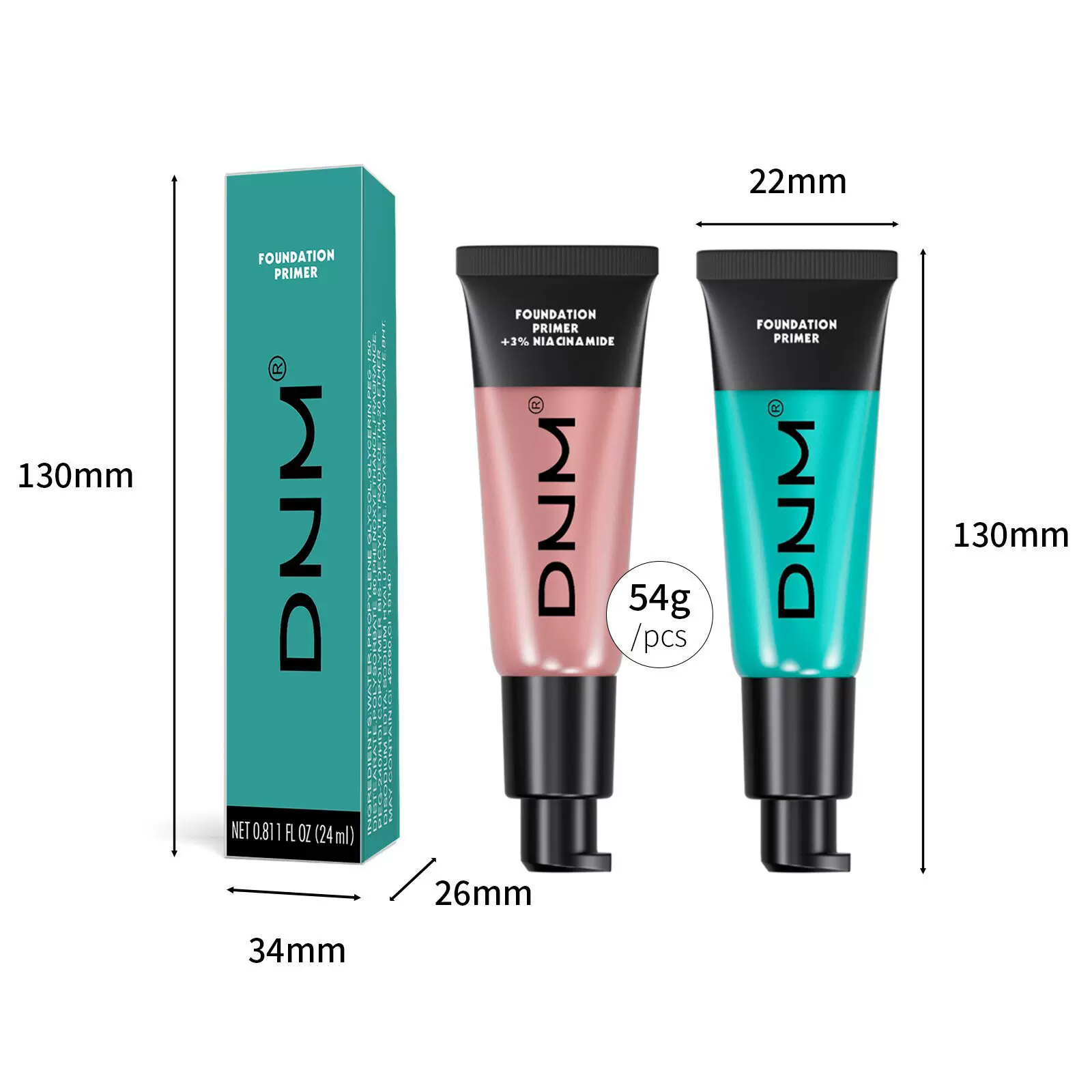 DNM妆前啫喱遮瑕保湿隐形毛孔打底自然提亮保湿凝胶跨境爆款批发