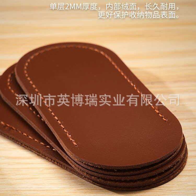 Thickened leather folding knife sheath, universal portable protective case, leather case, tool storage bag, handle