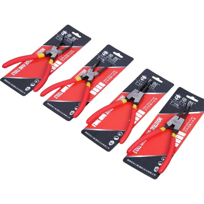 Плоскогубцы для стопорных колец Dichuang, 7-дюймовые, 9inch 13inch шт., для внутренних и внешних стопорных колец, с прямой и изогнутой головкой, для установки и снятия пружин.