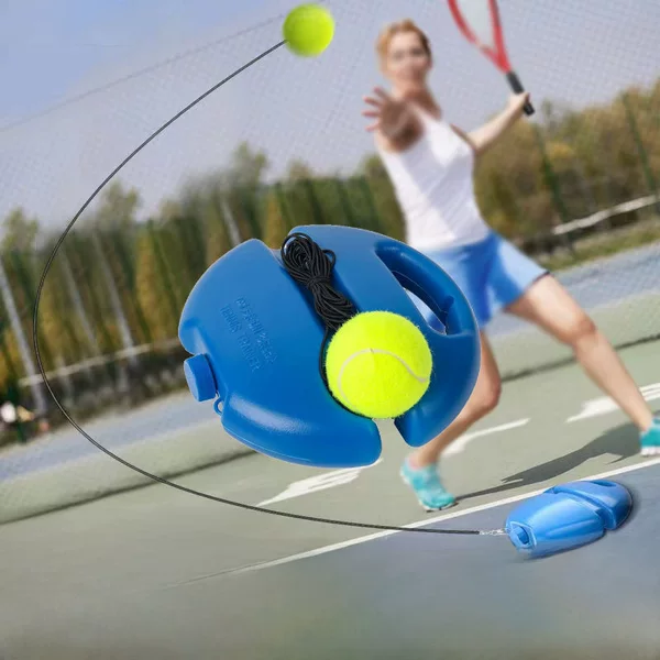 Tennis single trainer set with rope elastic tennis single practice beginner tennis training a generation of hair
