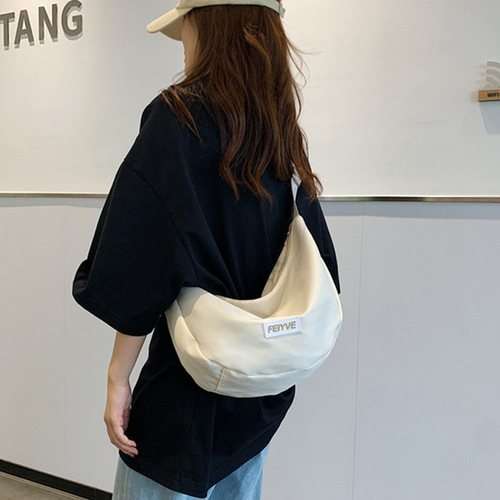 Nylon dumpling bag Japanese versatile crossbody bag casual large-capacity canvas bag summer class shoulder commuter bag