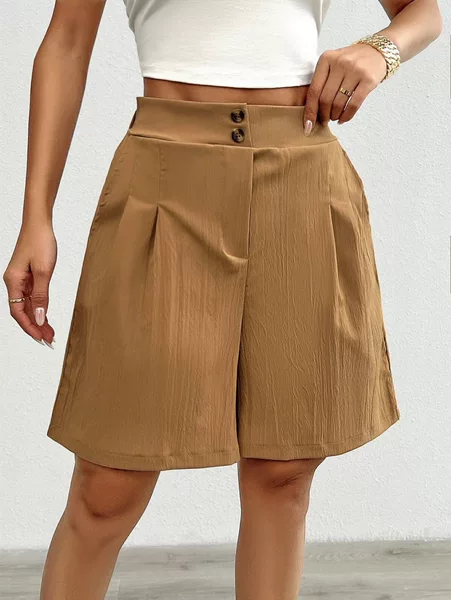 2025 Amazon Tk New Summer Style Loose Pants Wide-Leg Pants European and American Casual Women's High-Waisted Wide-Leg Shorts