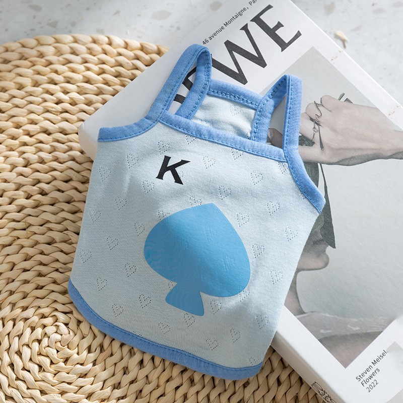 2023 primavera y verano Delgado cachorro Chaleco de dos piernas camiseta pétalo collar Satchel gato ROPA DE DOS piernas ropa para mascotas