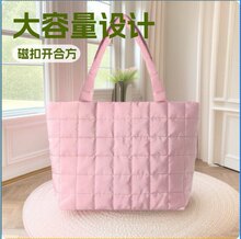跨境时尚休闲大容量包包女新款加绒腋下包简约单肩斜挎托特包