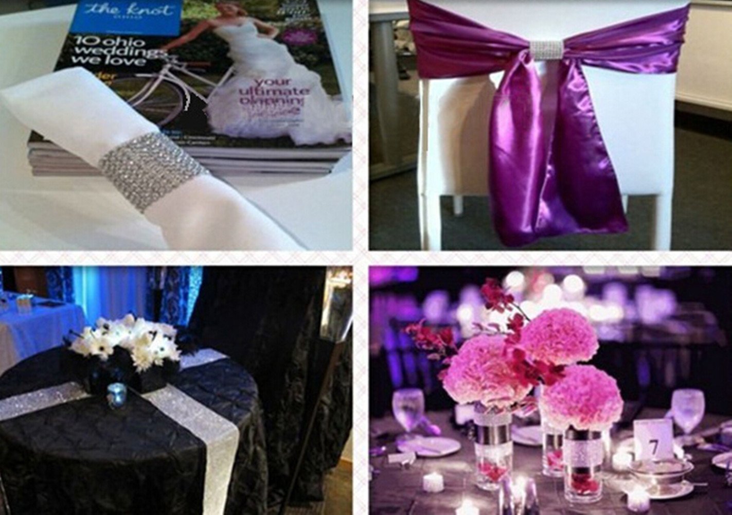 AliExpress europeo y americano 4-fila galvanoplastia imitación hueco diamante cinturón joyería línea diamante cinturón casa hotel decoración amplia fila diamante en stock