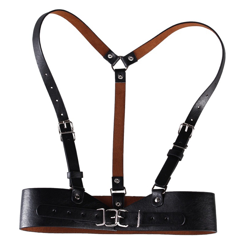 Funcional punk estilo Correa cinturón de las mujeres de Europa y América calle casual cinturón chaleco JK camisa Sling decorativo cintura sello