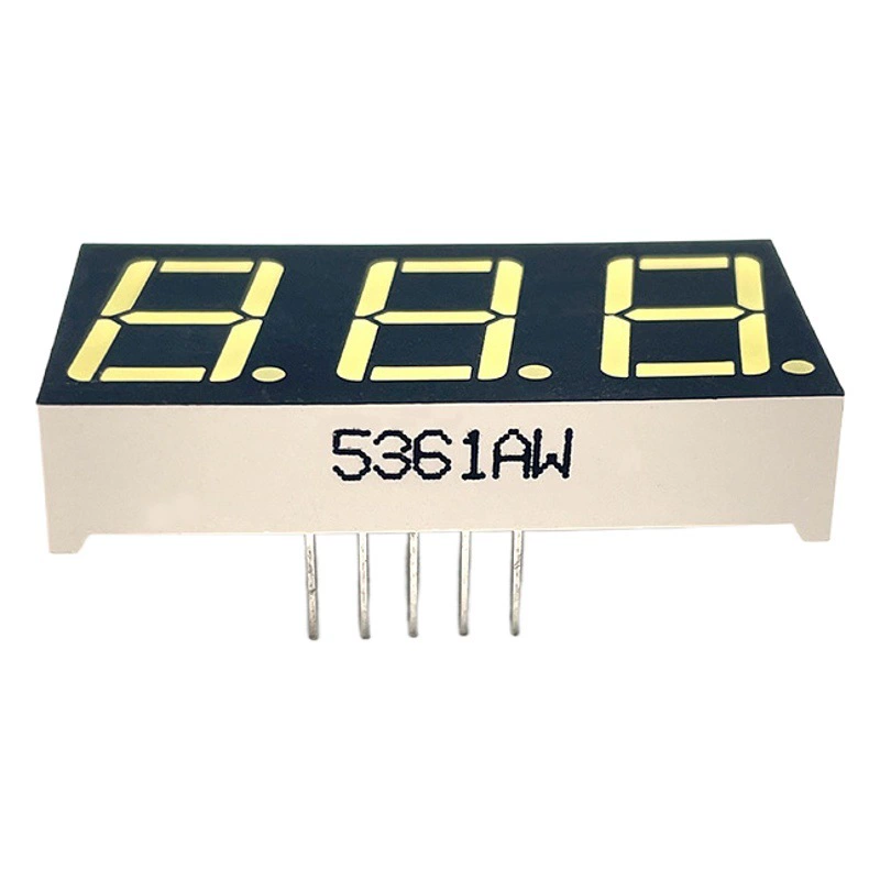 Цифровая трубка 0.56inch (5361) с красным, синим, зеленым, белым светом, общим катодом, общим анодом
