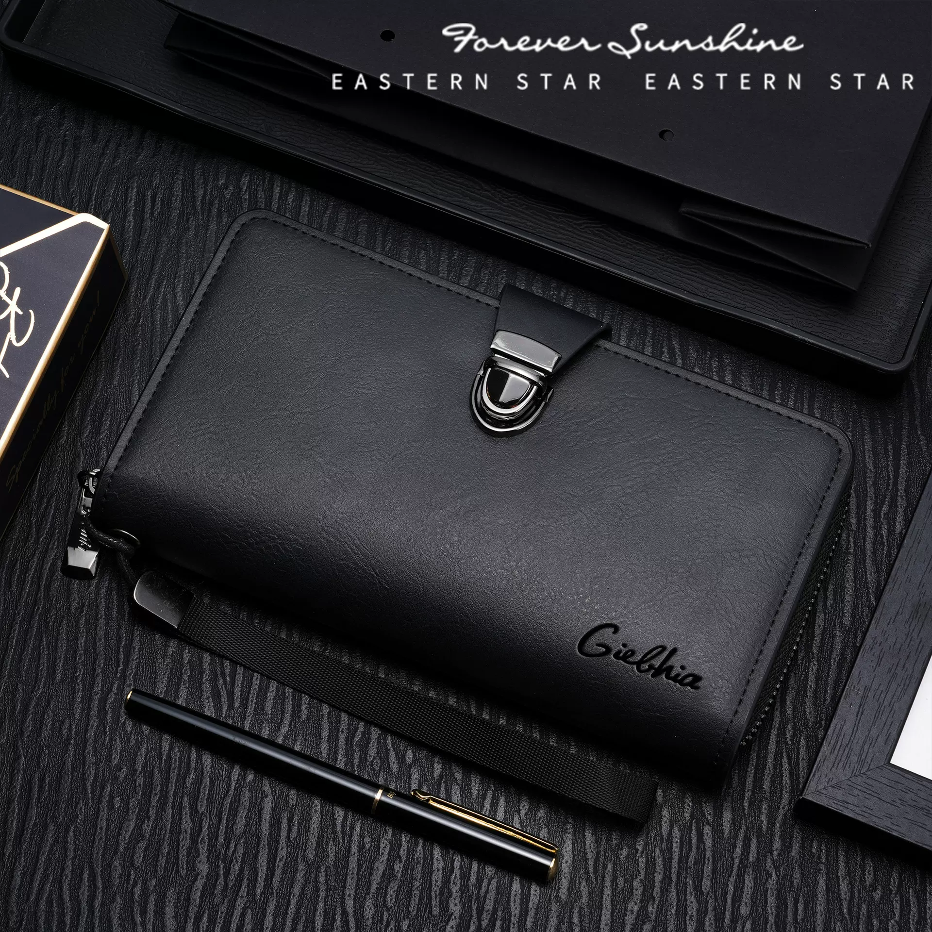 跨境男士钱包新款多卡位休闲钱包男大容量手拿包零钱包wallet man