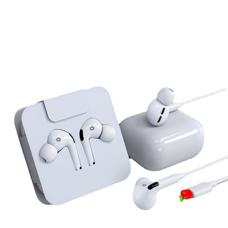 Auriculares populares para Apple tres generaciones auriculares con cable en la oreja rayo Bluetooth Control de cable con micrófono al por mayor
