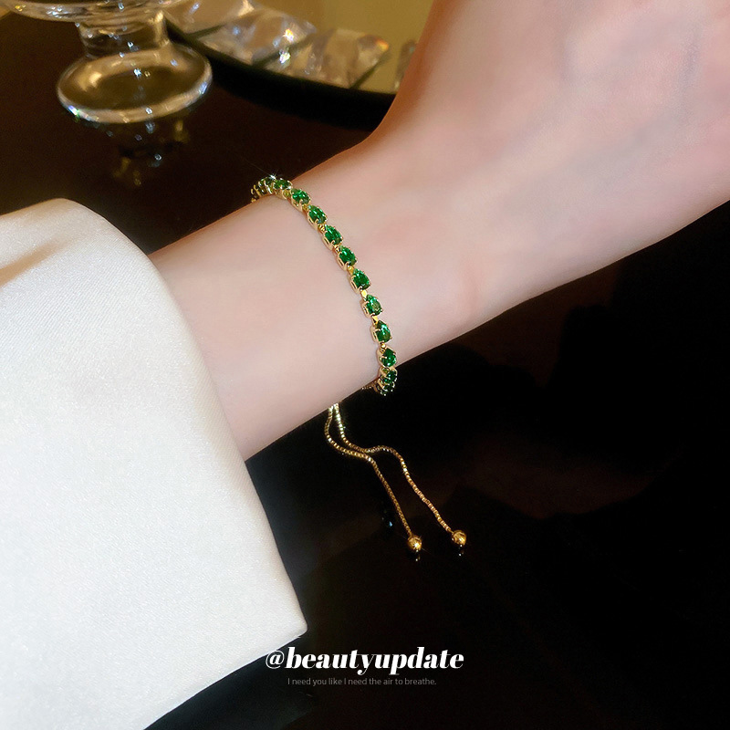 Gota de agua circón pulsera ajustable Dongdaemun moda ins alta sentido pulsera compañeros de clase novias pulsera femenina al por mayor