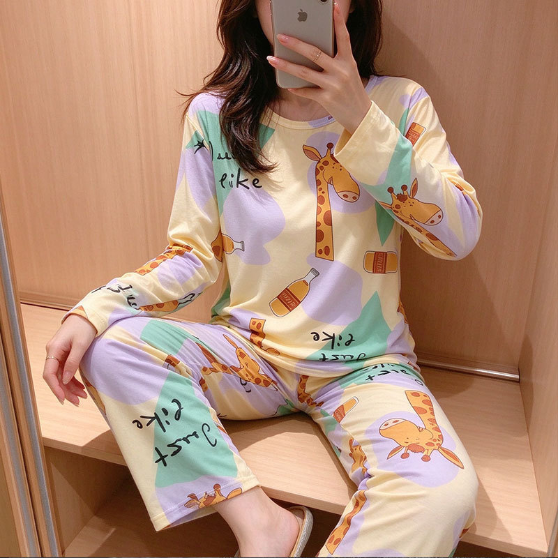 Disposable Pajamas for Women in Spring, Autumn and Summer, Thin, Light and Slightly See-Through, Women's Home Clothes, Small Student Dormitory Suits Disposable Pajamas for Women in Spring, Autumn and Summer, Thin, Light and Slightly See-Through, Women's Home Clothes, Small Student Dormitory Suits